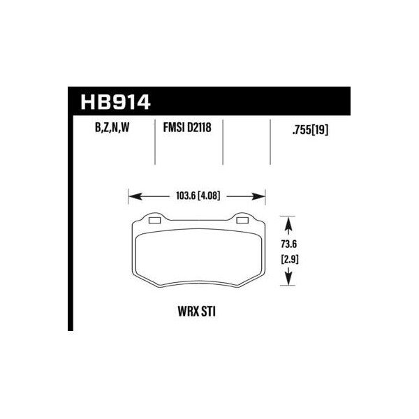 FMSI Number D2118 FerroCarbon Set Of 4